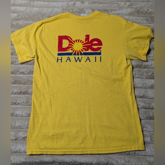 Vintage Y2K Dole Hawaii Yellow Unisex T-Shirt Size M - Picture 2 of 7